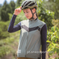 Gilet de colete de ciclismo leve feminino